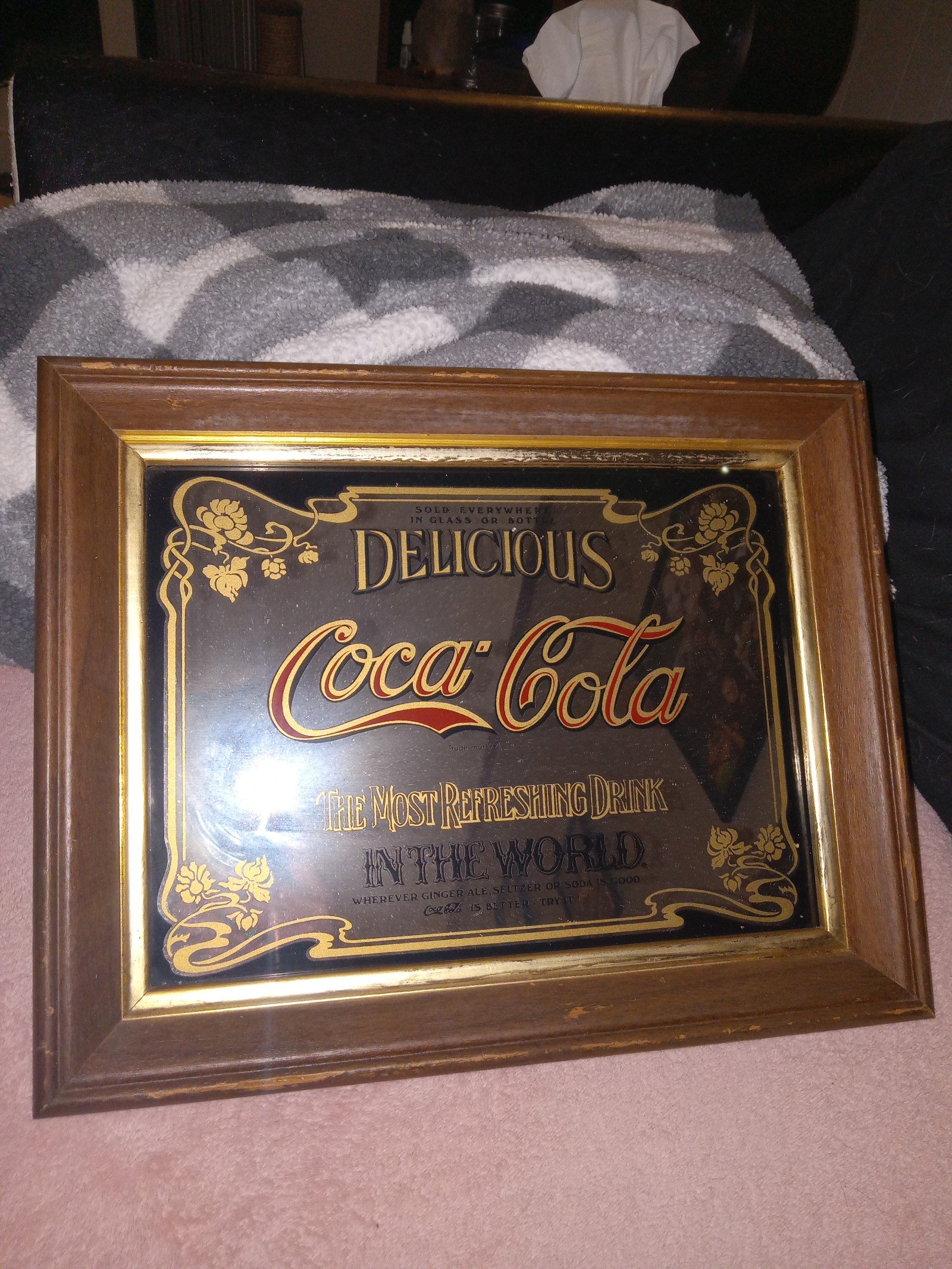 Vintage Coca Cola pub mirror
