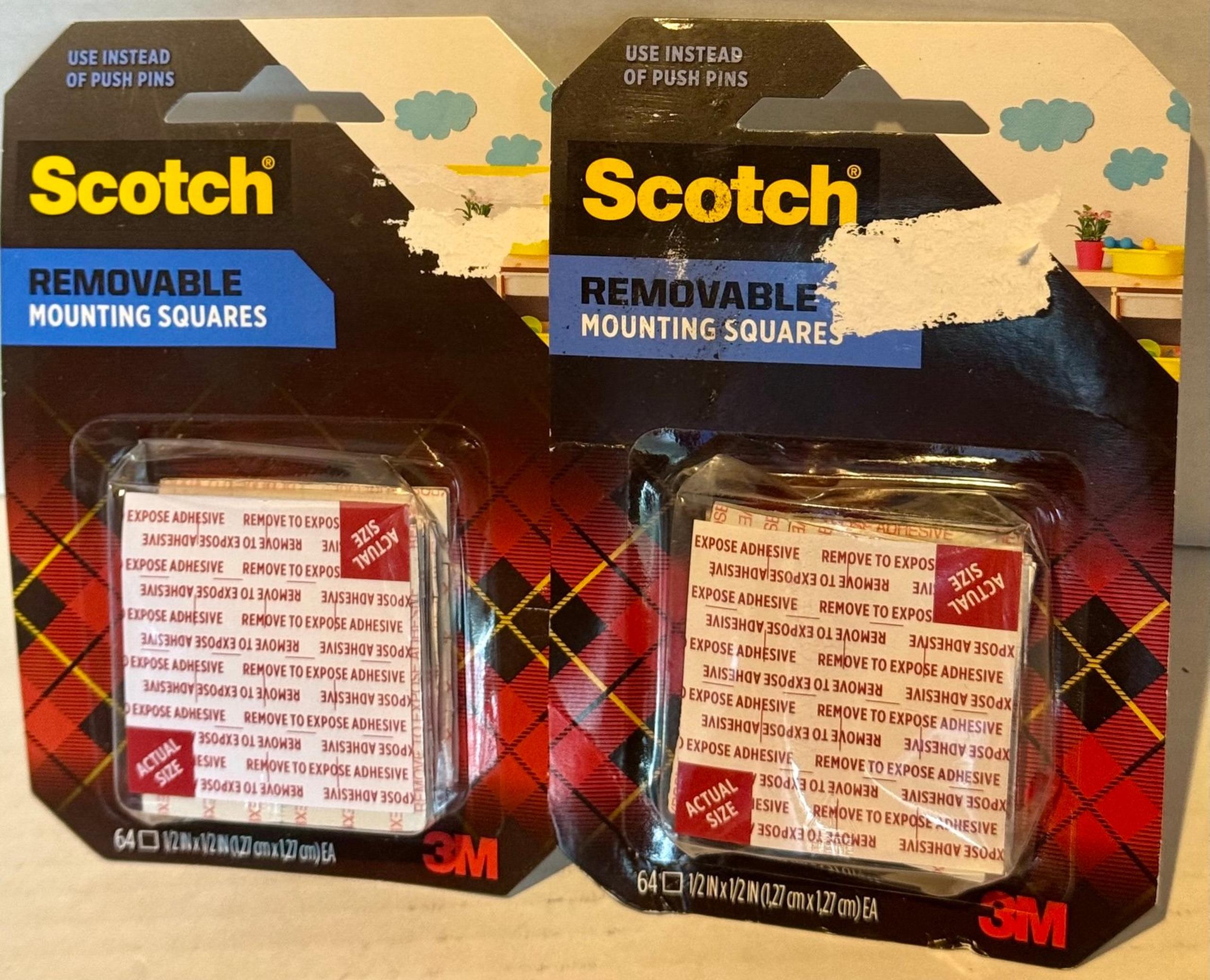 Scotch Removable Mounting Squares bundle