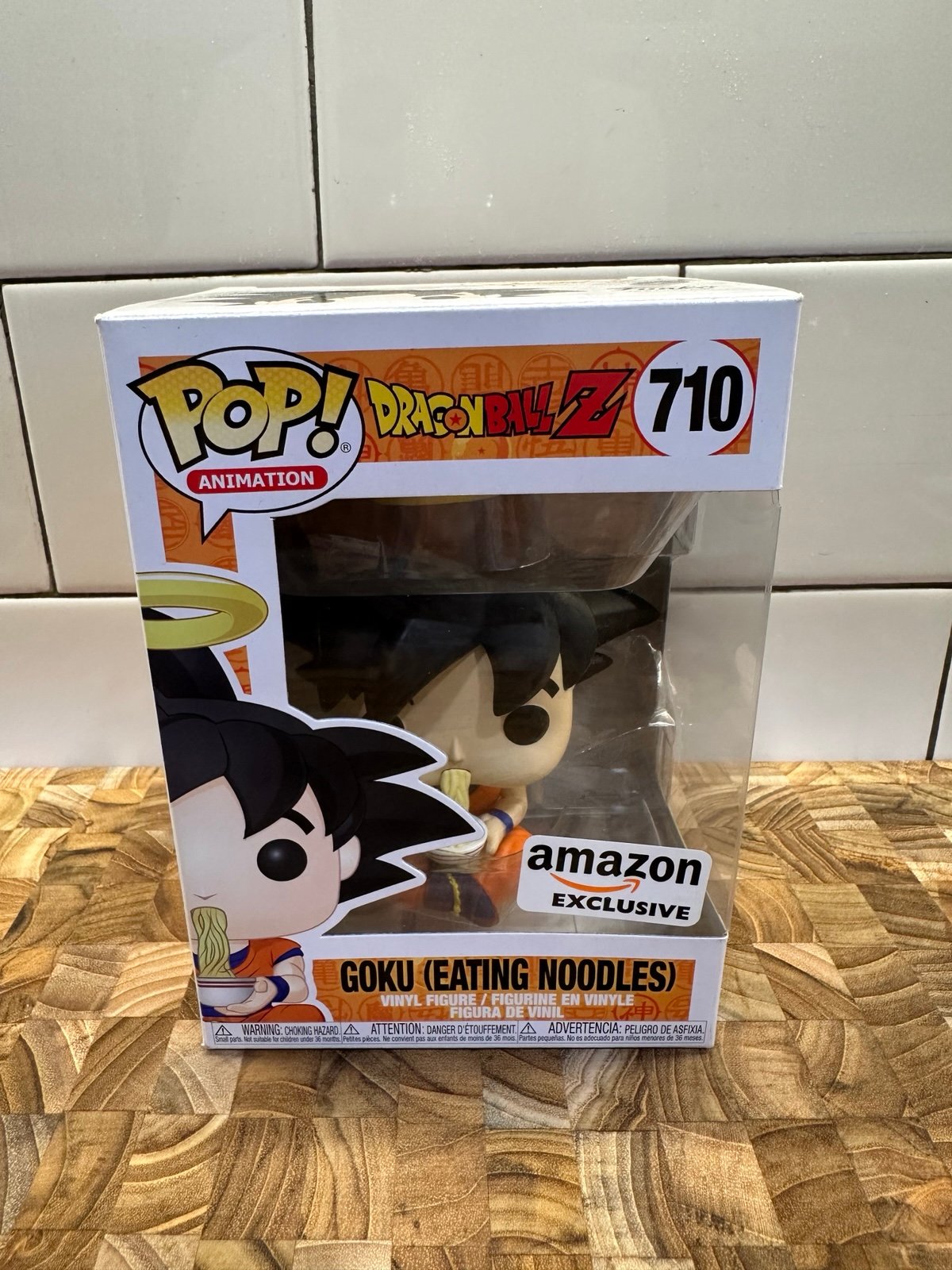 Funko Pop! Dragon Ball Z GOKU Eating Noodles #710 Amazon Exclusive