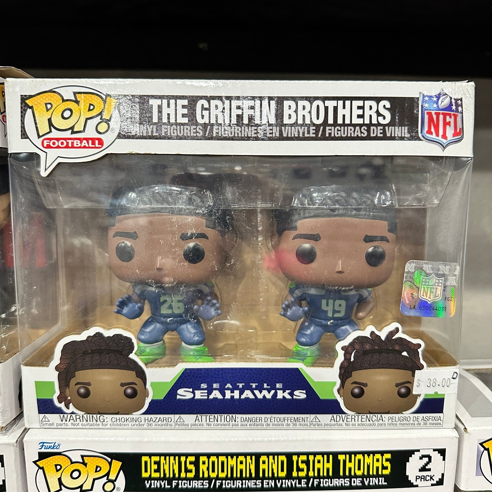 The Griffin Brothers NFL Seahawks Funko Pop