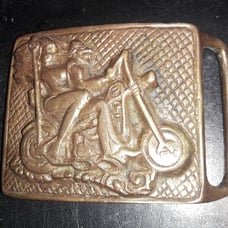 Solid Brass'Easy Rider Belt Buckle' Coll