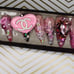 Press on nails Barbie inspired pink themed bedazzled