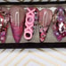 Press on nails Barbie inspired pink themed bedazzled