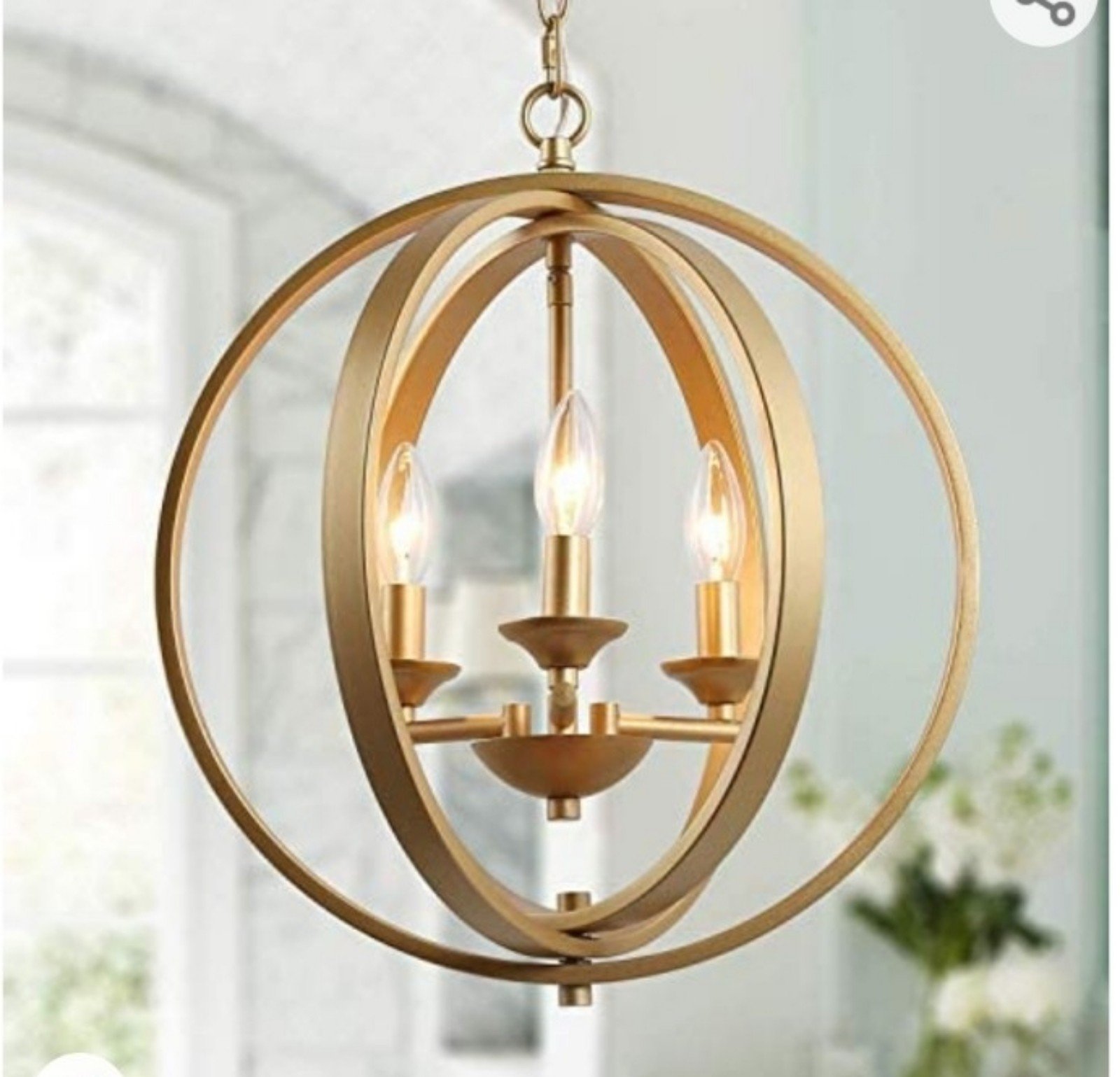 Gold Orb Chandelier, Palacelantern