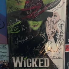 wicked second national tour signed poster