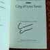 Hand Signed Edition City of Lost Souls by Cassandra Claire