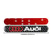 BRAND NEW 8PCS AUDI Real Carbon Fiber Black Car Trunk Fenders Door Badge Sticker