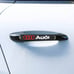 BRAND NEW 8PCS AUDI Real Carbon Fiber Black Car Trunk Fenders Door Badge Sticker
