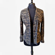 Tribal Jeans Camouflage Jacket Cargo Army Military Long Sleeve sz. S