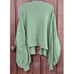 NWT Davi & Dani Open Front Oversized Cardigan Women 1X Neon Green Coastal Beach