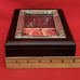 VTG Sankyo Wooden Jewelry Music Box Metal Frame
