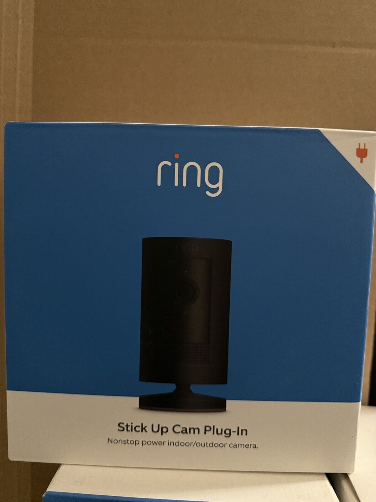 Ring - Stick Up Cam wired Indoor/Outdoor 1080p Security Camera - Black