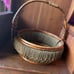 XL Thick Vintage Wicker Basket and Carrying Handle