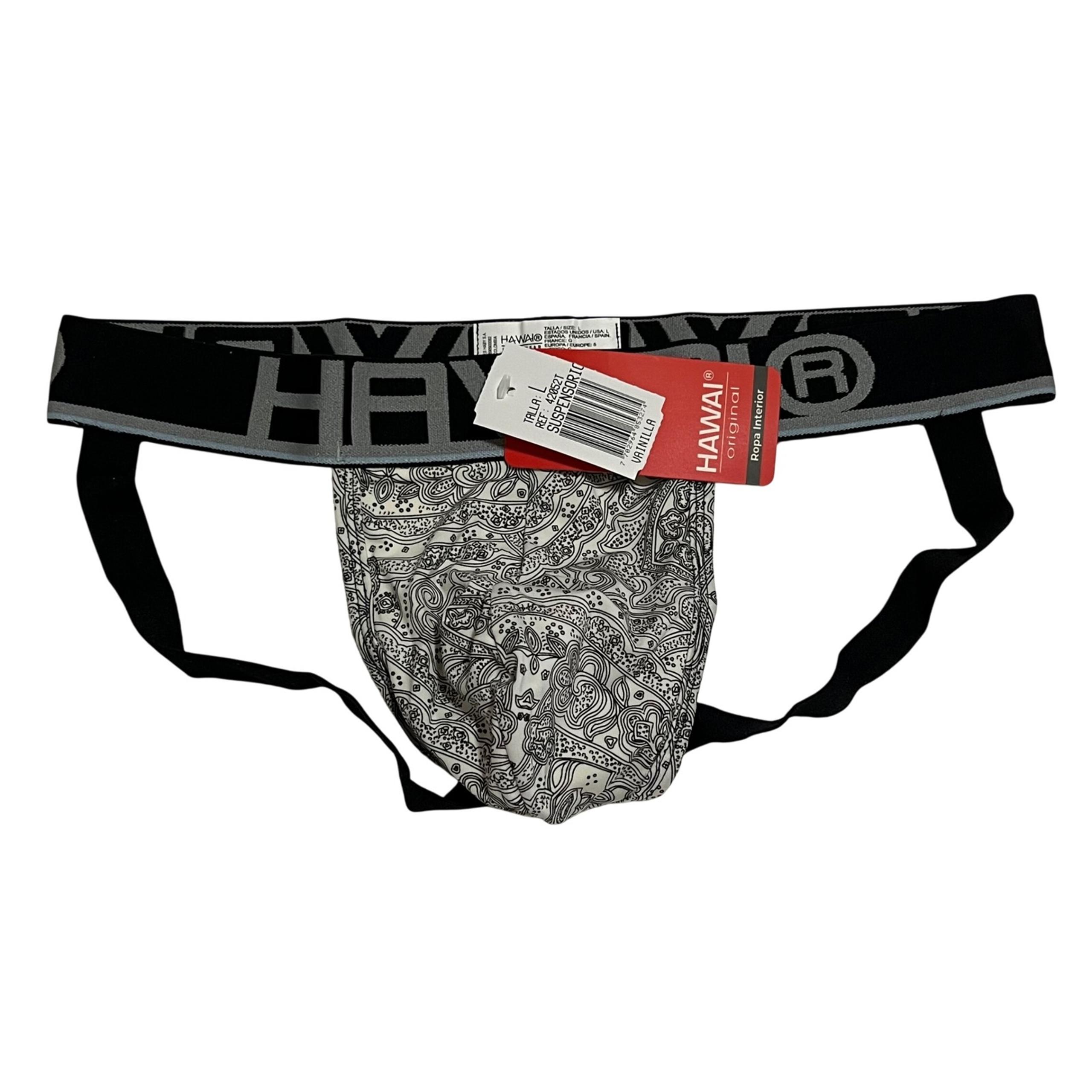 Hawai Jockstrap Vanilla Print Size Large (30-32) NWT
