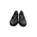Clarks Marna Black Leather Slip On Strappy Heeled Shoes 8 Wide