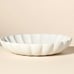 (3) BRAND✨NEW✨HEARTH & HAND LARGE SCALLOPED SHALLOW & PEDESTAL BOWLS & PLATTER