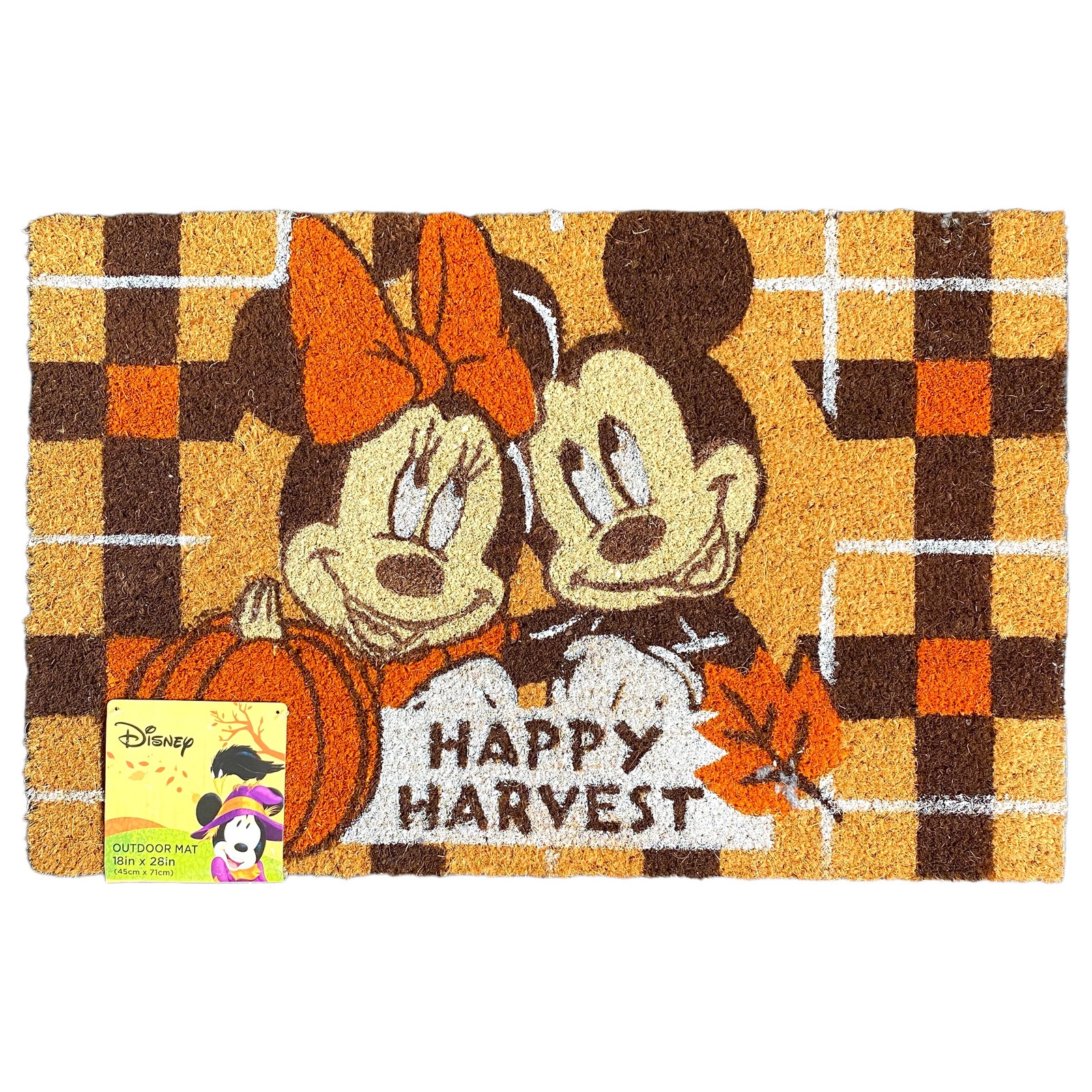 Disney's Mickey & Minnie Mouse Happy Harvest Outdoor Mat
