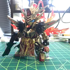 SD Zhou Yu Akatsuki gundam painted
