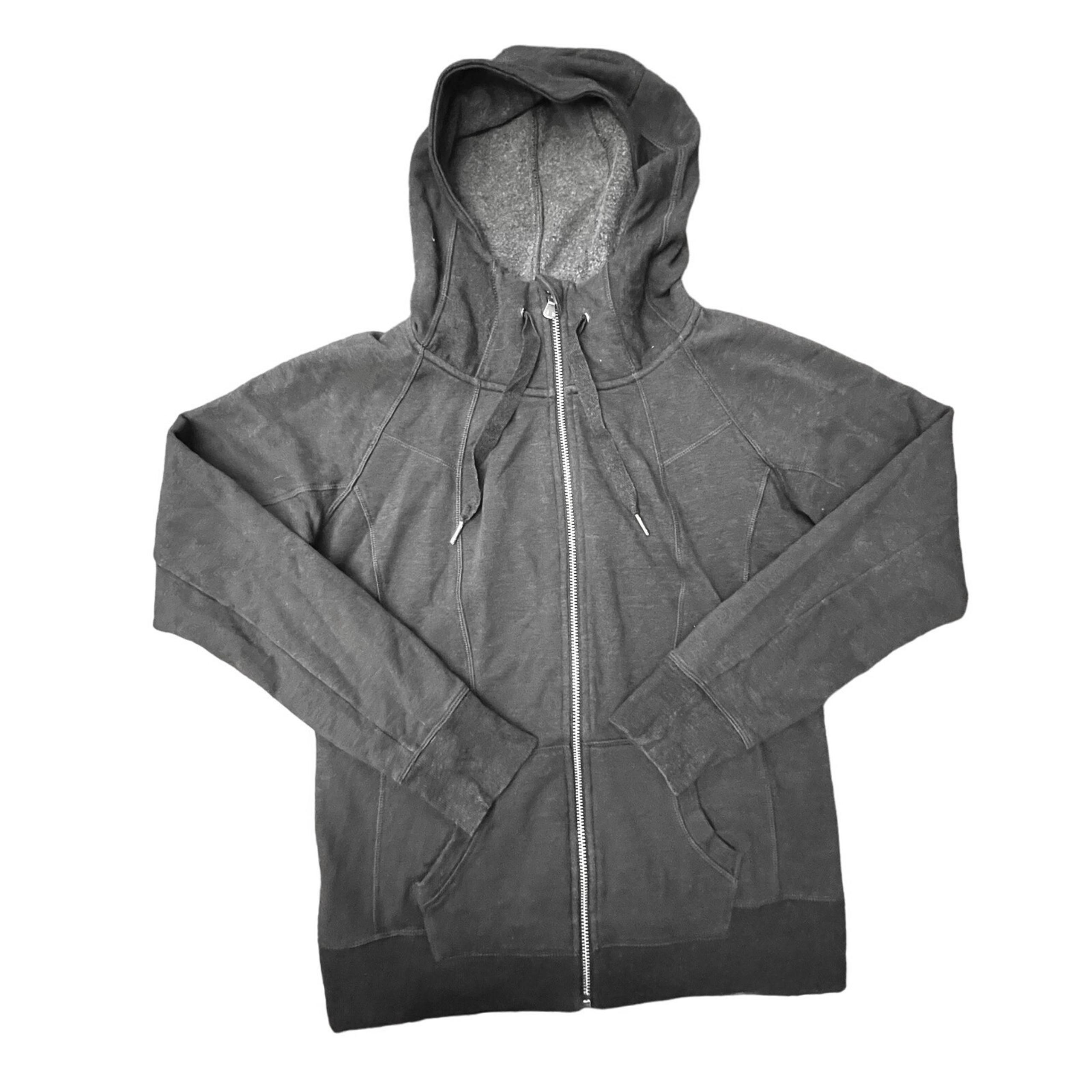 Champion Women's Gray Full Zip Up Scuba Hoodie Inside Fleece Medium