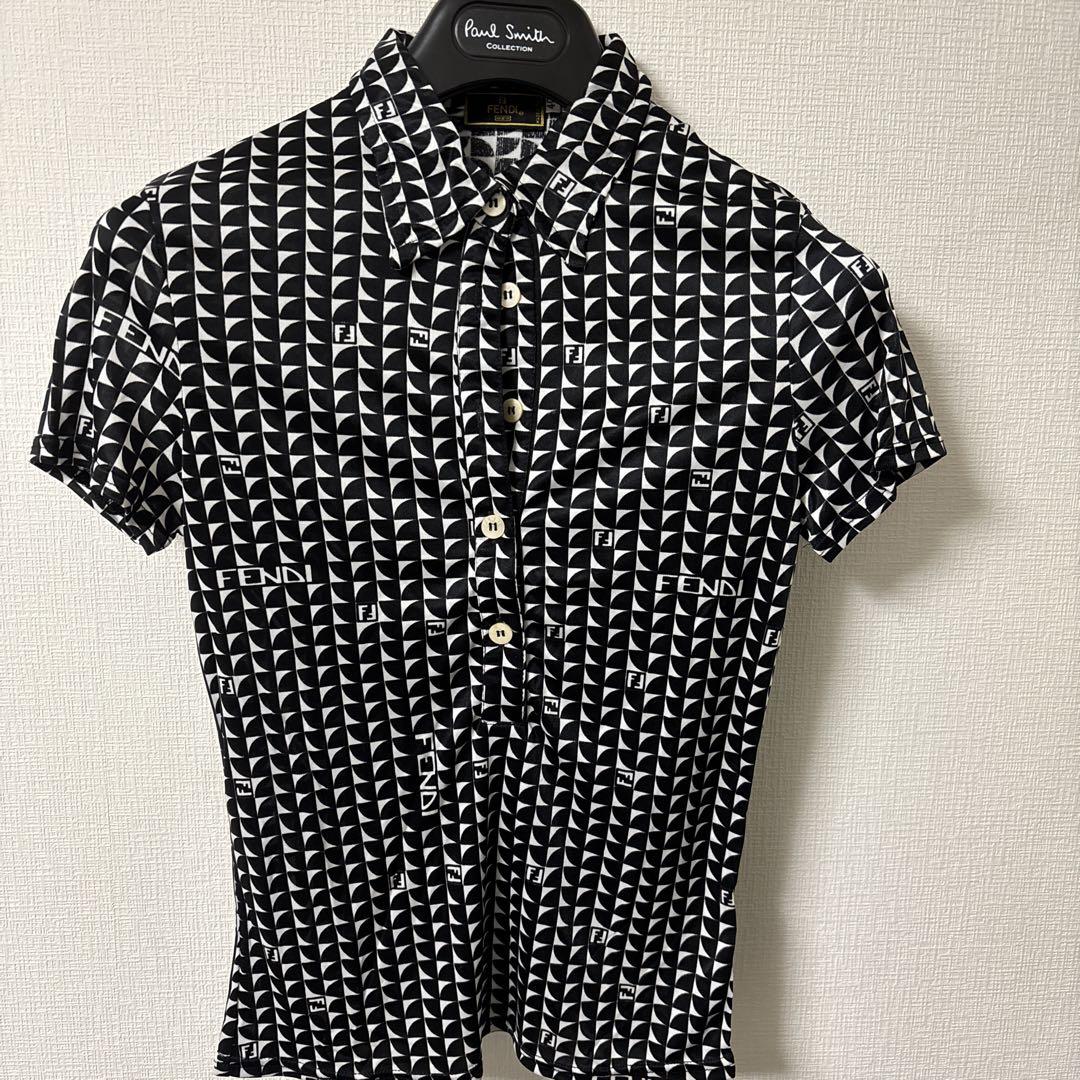 FENDI Short-sleeved Polo Shirt, Size 40