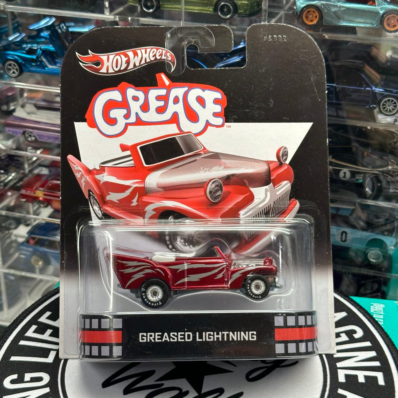 2013 Hot Wheels Premium Red Greased Lightning (Grease, Retro Entertainment) NEW