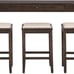 Rokane Urban Farmhouse 25 Counter Height Dining Room Table Set with 3 Bar Stool