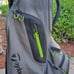 Golf cart bag TAYLOR MADE TAYLORMADE 14 div grey green shoulder strap little coo