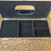 NIB Vtg Godinger Silver Plated Oblong Jewelry Box w Hand Cut Crystal Rose
