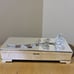 NIB Vtg Godinger Silver Plated Oblong Jewelry Box w Hand Cut Crystal Rose