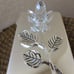 NIB Vtg Godinger Silver Plated Oblong Jewelry Box w Hand Cut Crystal Rose