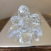 NIB Vtg Godinger Silver Plated Oblong Jewelry Box w Hand Cut Crystal Rose