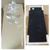 NIB Vtg Godinger Silver Plated Oblong Jewelry Box w Hand Cut Crystal Rose