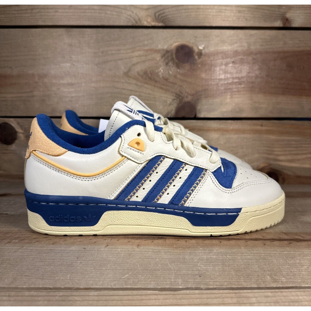 NEW Women’s Size 9 Adidas Rivalry 86 “Cream White Blue Easy Yellow Shoes” IF4663