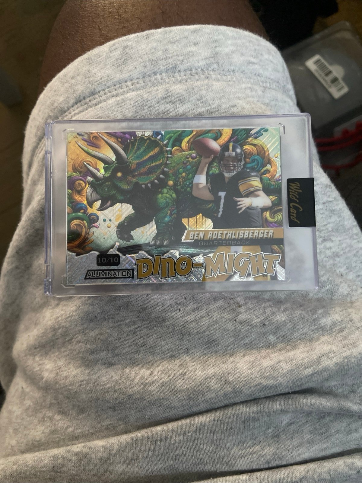 2024 Wild Card Dino-Might Triceratops Ben Roethlisberger /10 Steelers OIL SPILL