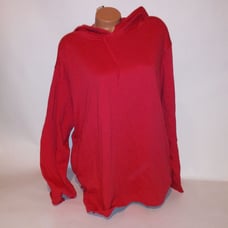 Victoria Secret PINK Hoodie Sweater Sweat Shirt XL Red Solid Oversized Loose Fit