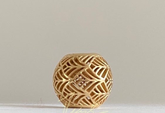 Pandora 14K Gold Tropicana Charm. 750834 and Serenity charm