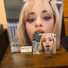 camila cabello signed C,xoxo vinyl and cd