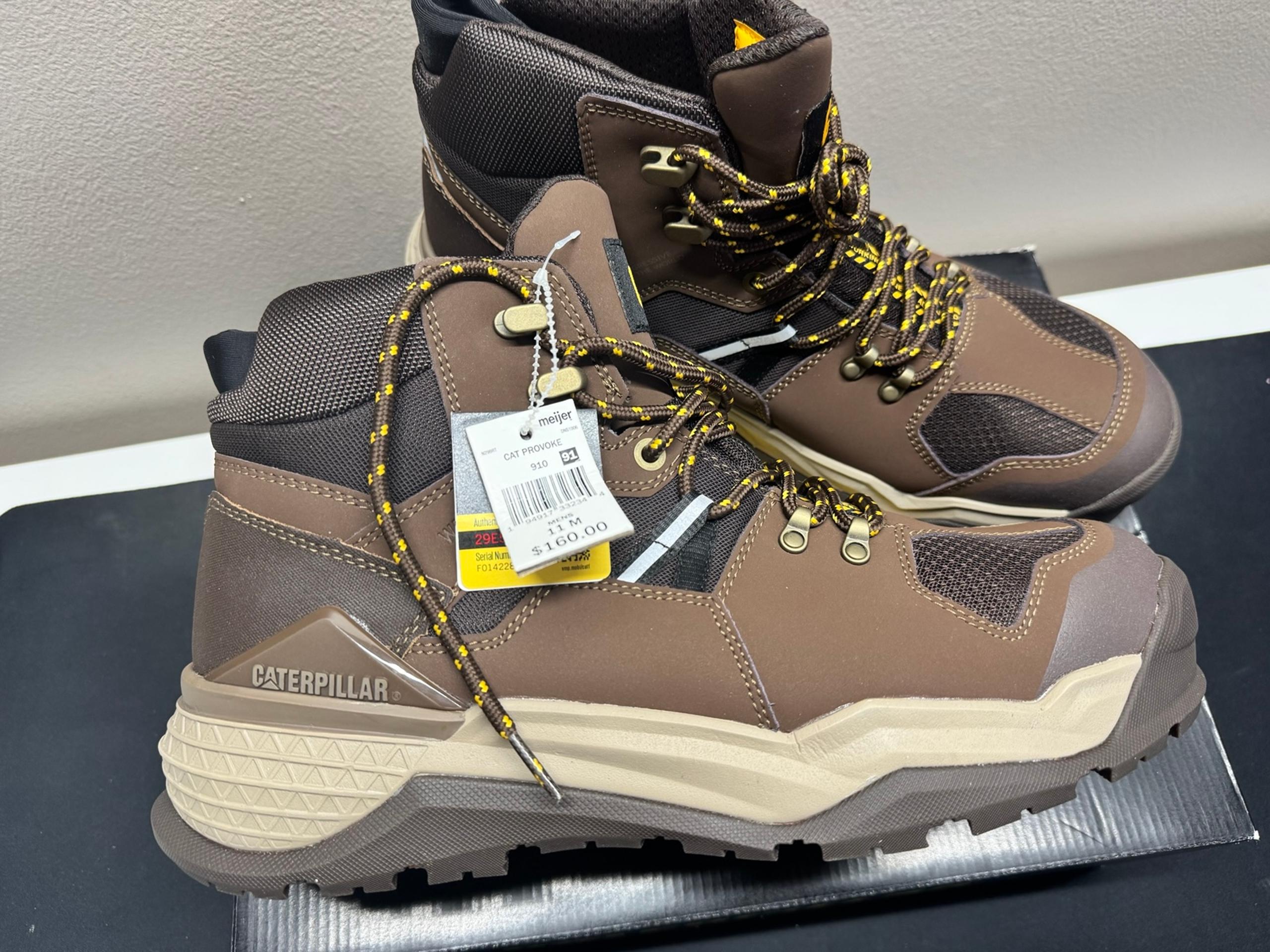 Size 11 CAT Caterpillar Mens Provoke Mid Waterproof Alloy Toe Boots Shoes