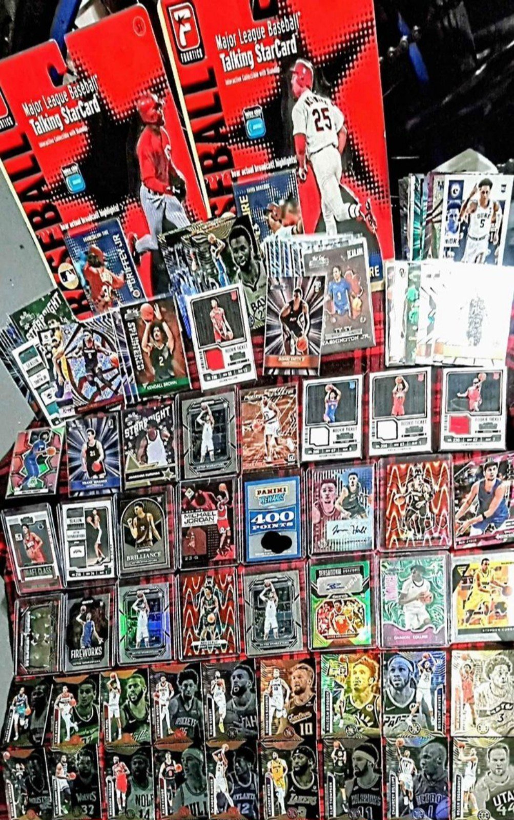 Sports Card Lot Of (100)+ (5) Webenyama, Jordan, #ed Thompson, Autos, 400 Points