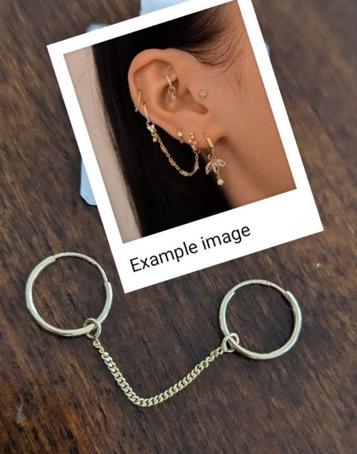 10k gold Huggies earrings