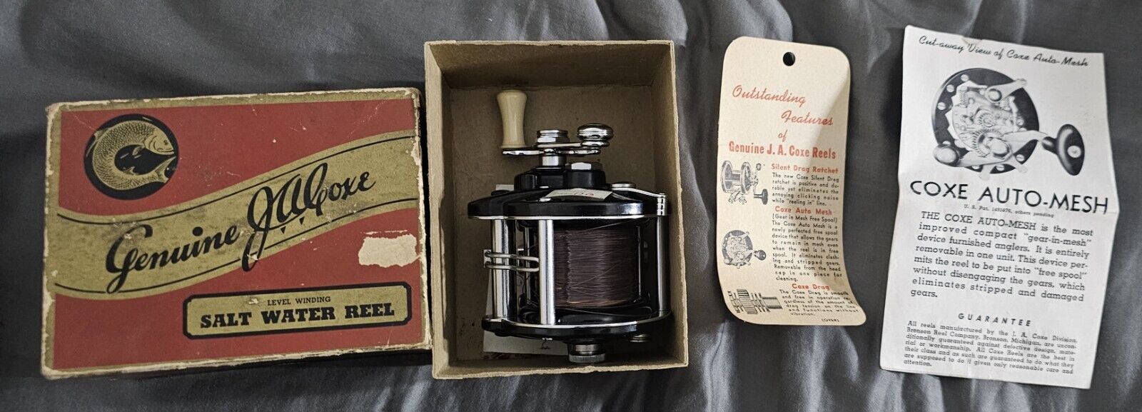 Ja Coxe 1315 l Salt Reel Read Tag Read Tag Excellent Box Excellent