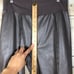 Planet By Lauren G Vegan Leather Slim Pants