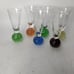 MCM ball bottom glasses, set of six