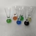 MCM ball bottom glasses, set of six