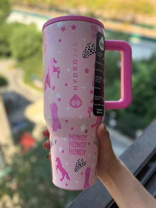32 OZ HYDROJUG - PINK COWGIRL