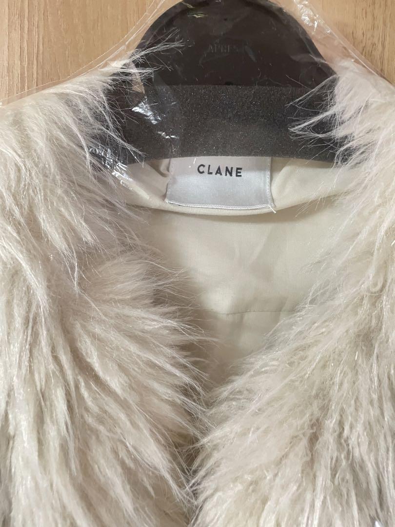 CLANE VOLUME ECO FUR COAT 17101-0092 IVORY 1 Used MESC-0 | eBay