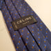 Celine Paris Blue Geometric Silk Tie