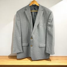 LAUREN RALPH LAUREN Men's Classic-Fit Blazer Stretch Blue Check Suit Coat 48R
