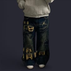 Ditch La ripped denim