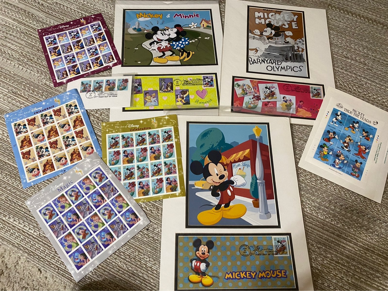 The art of disney usps collection lot